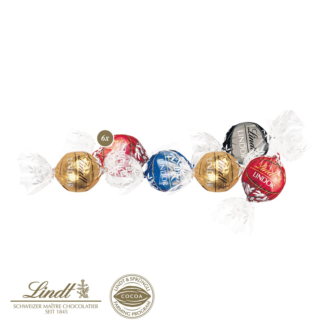 Präsent „Weihnachtsbaum“ mit Lindor Pralines