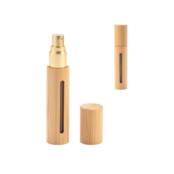 Nachfüllbarer Parfümzerstäuber mit natürlichem Bambusgehäuse Minatik