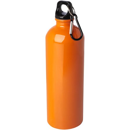750 ml RCS-zertifizierte, einwandige Trinkflasche aus Edelstahl mit Karabinerhaken - Lüth