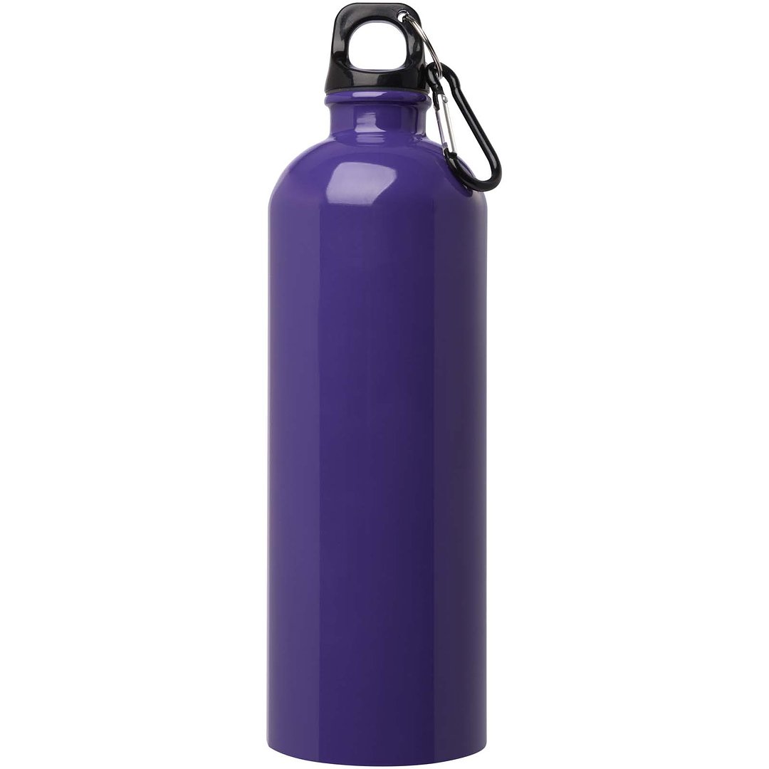 750 ml RCS-zertifizierte, einwandige Trinkflasche aus Edelstahl mit Karabinerhaken - Lüth