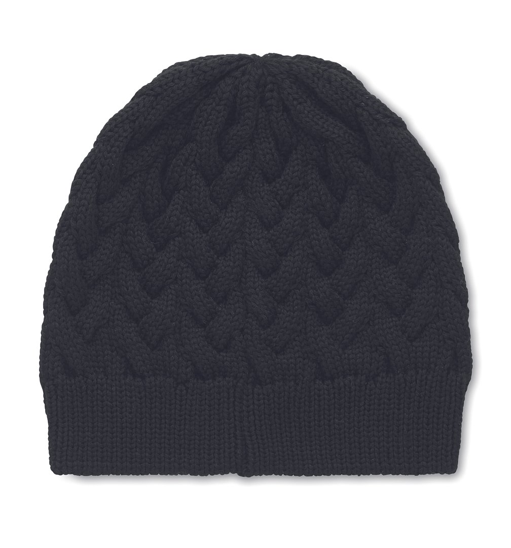 Mütze im Zopfstrickmuster RPET Marld