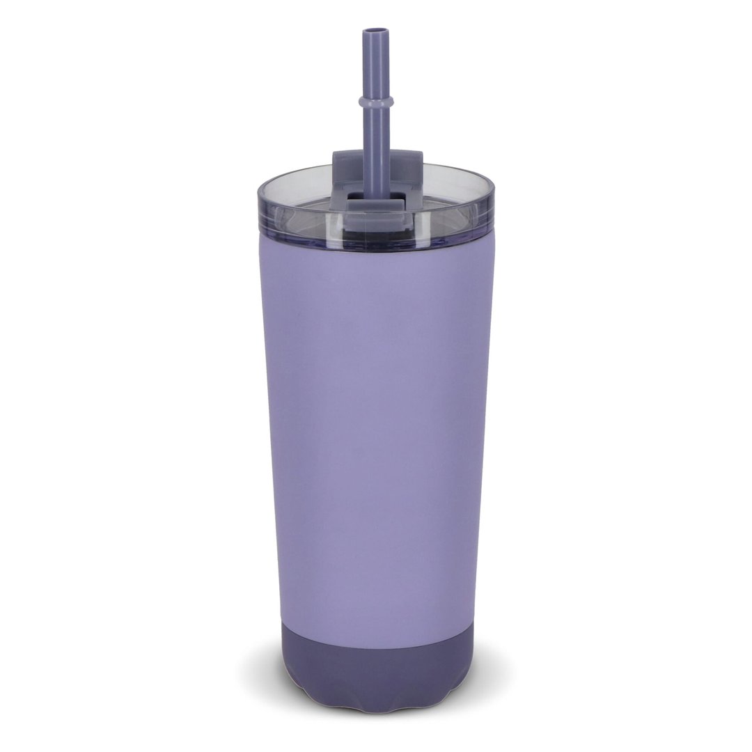 doppelwandiger Norden-Trinkbecher aus Edelstahl mit Strohhalm, 600 ml Steilliun