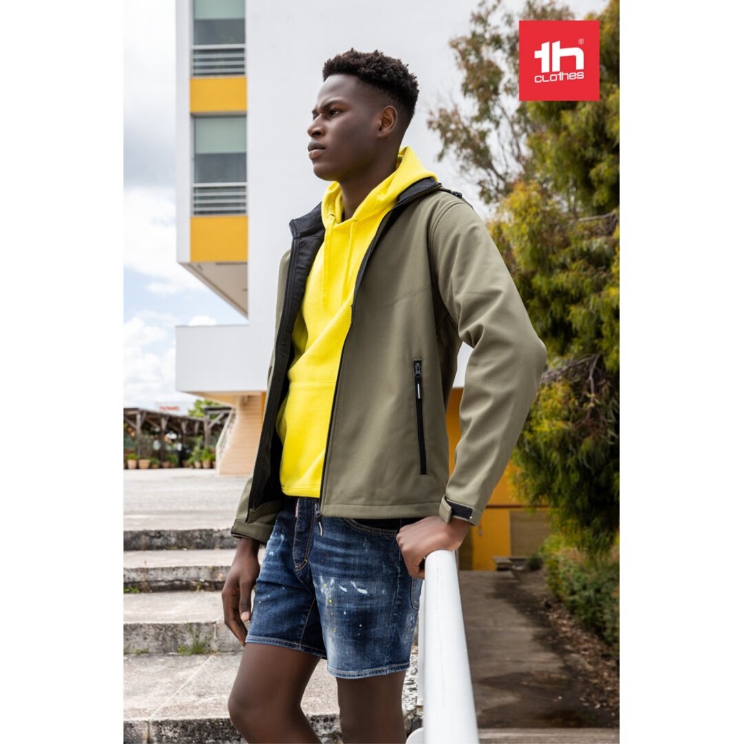 Herren SoftShell, mit abnehmbarer Kapuze Minatin