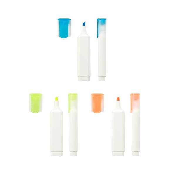 Textmarker aus PP mit glänzender Oberfläche Badri