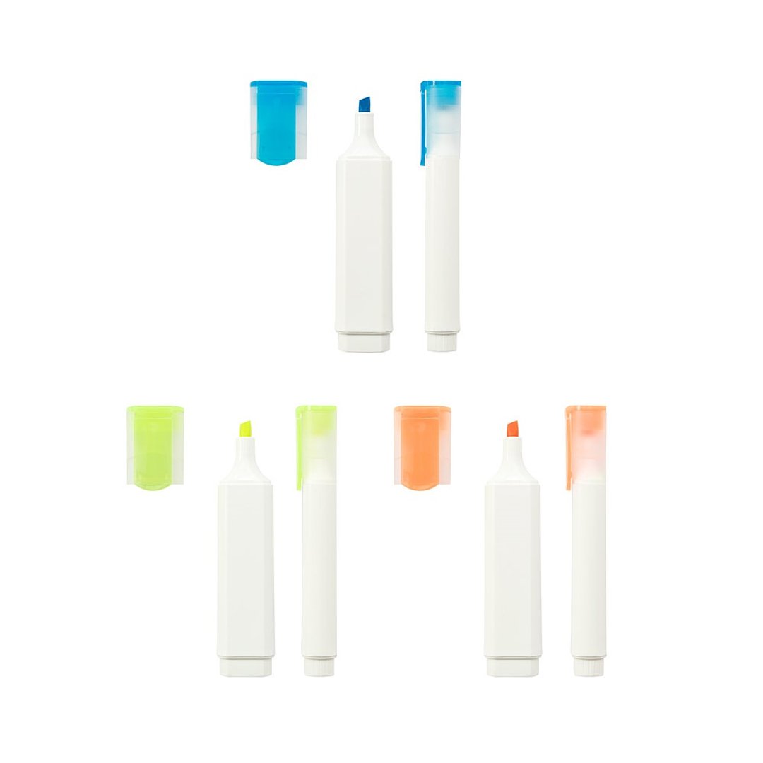 Textmarker aus PP mit glänzender Oberfläche Badri