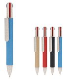 Papierkugelchreiber mit 4 Schreibfarben Hanna