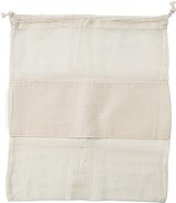 Set aus drei wiederverwendbaren Taschen aus Baumwollgewebe Rudinest