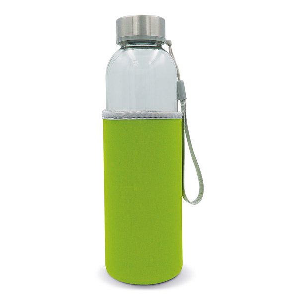 Trinkflasche aus Glas mit Neoprenhülle 500ml Giust