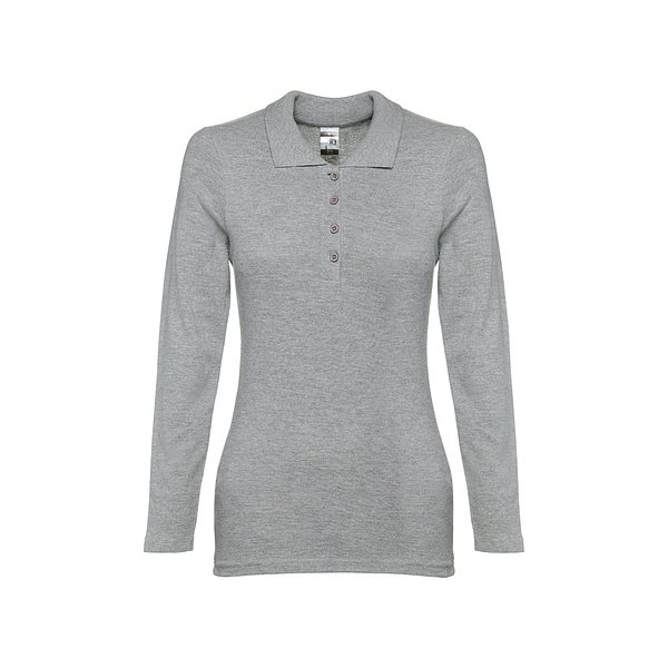 Damen Langarm-Poloshirt Palte