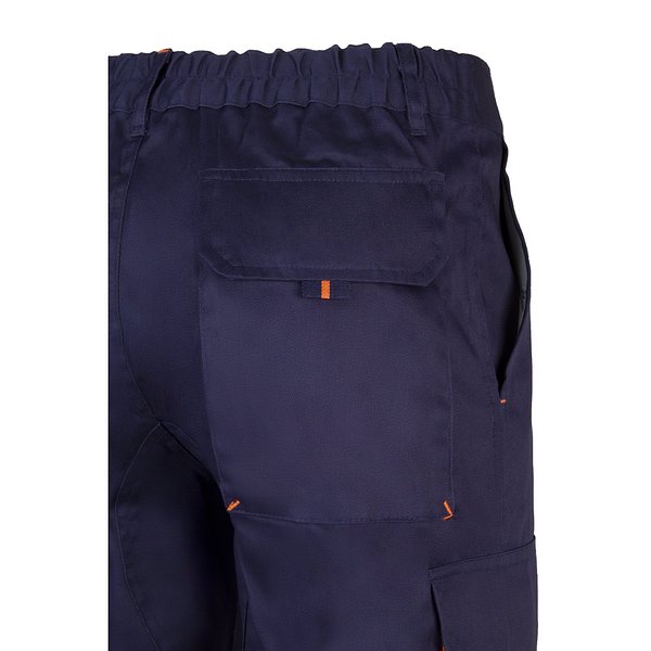 Zweifarbige Twill-Hose mit mehreren Taschen (200 g/m²), aus Baumwolle (35 %) und Polyester (65 %) Leenico