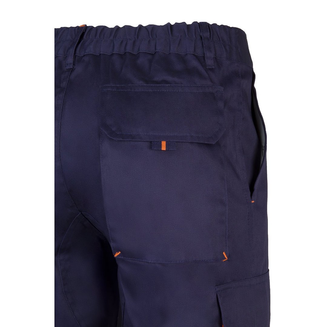 Zweifarbige Twill-Hose mit mehreren Taschen (200 g/m²), aus Baumwolle (35 %) und Polyester (65 %) Leenico