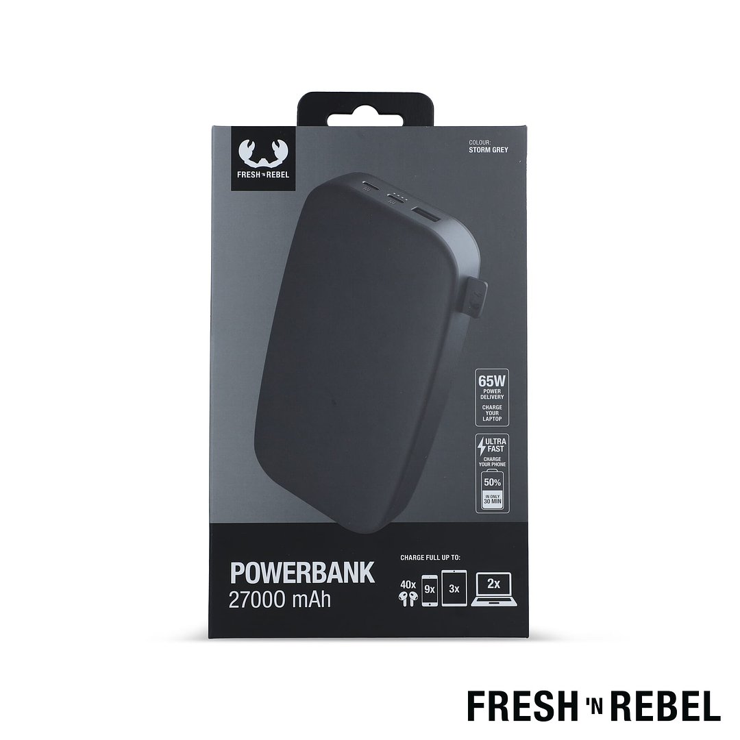 Fresh 'n Rebel Powerbank 27000 mAh USB-C - 65W PD Gianina