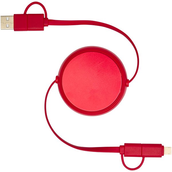 100 cm 5-in-1 Kabel aus recyceltem Kunststoff und Aluminium, einziehbar, für Datenübertragung und mit 45W Schnellladung - Merverdy