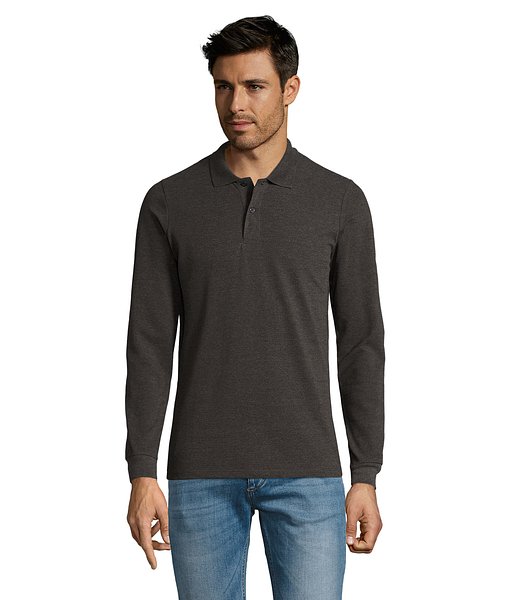 Männer Long-Sleeve Polo 180g Cilgian