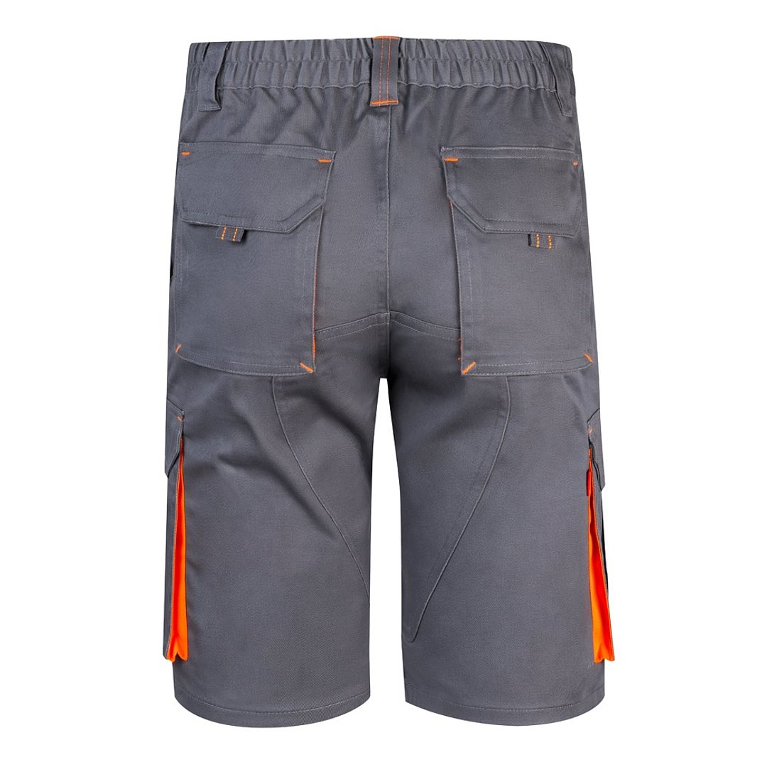 Zweifarbige Stretch-Bermudashorts mit mehreren Taschen (240 g/m²) aus Baumwolle (46 %), EME (38 %) und Polyester (16 %) Altie