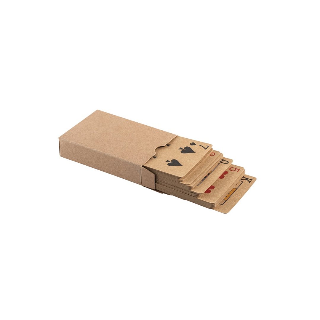 Kartenspiel mit 54 klassischen Karten in Kraftpapier Giafel