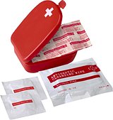 Erste-Hilfe-Set Gianna | Kunststoffkoffer | Rot mit weissem Kreuz