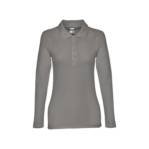Damen Langarm-Poloshirt Minata