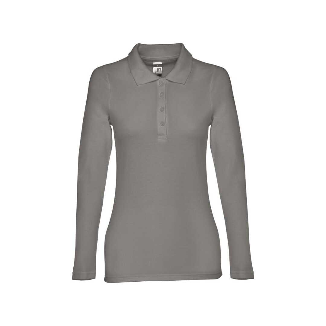 Damen Langarm-Poloshirt Minata