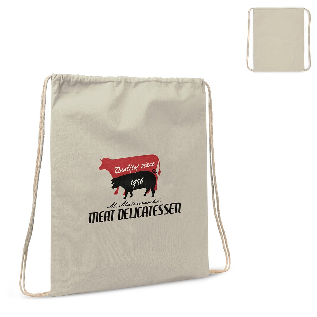 Kordelzugbeutel baumwolle OEKO-TEX® 140g/m² 35x45cm Fria