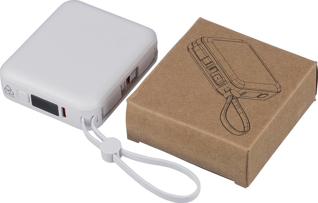Recycelte ABS-Powerbank Neli