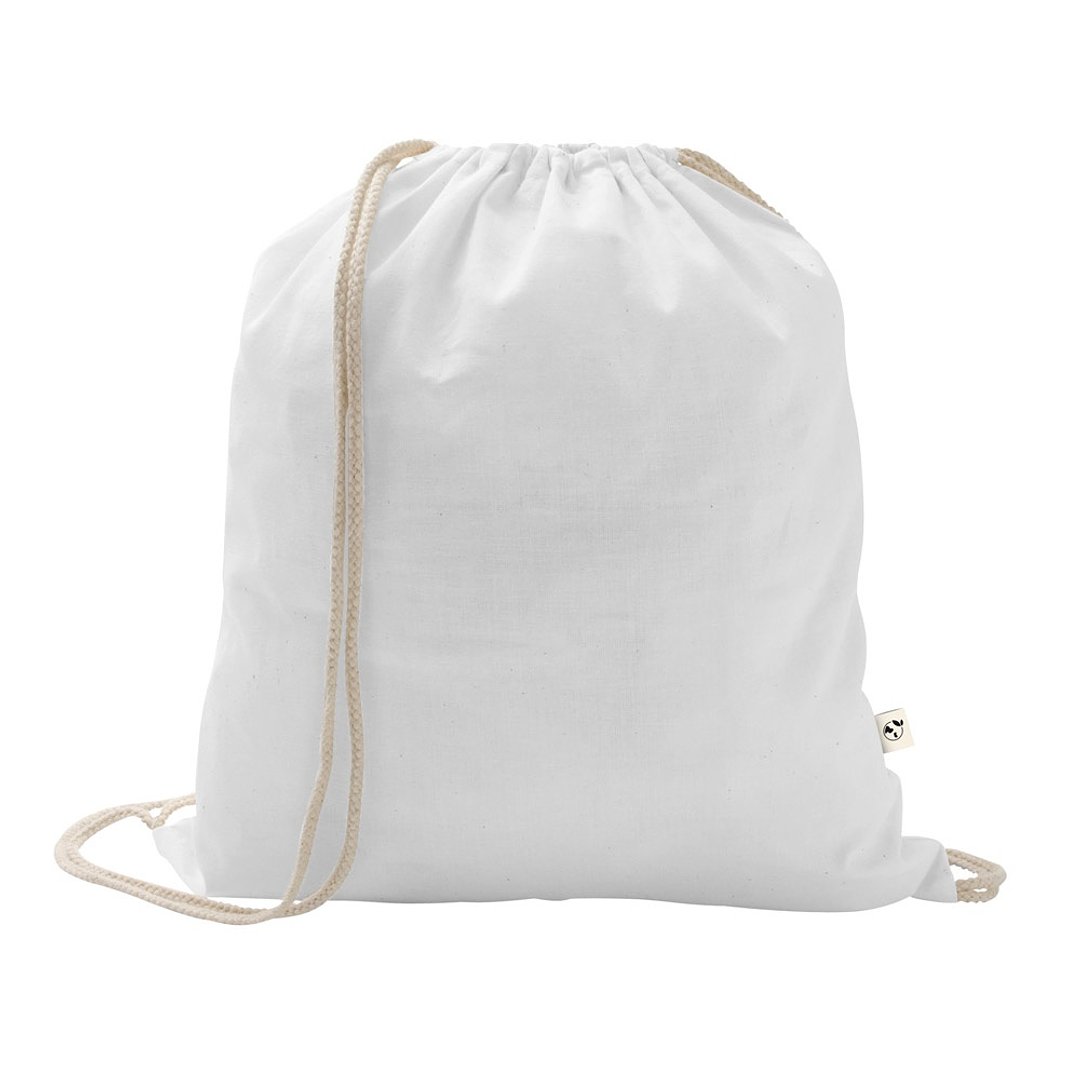 Rucksack aus recycelter Baumwolle (70%), Polyester (30% rPET) (140 g/m²) Giunrg