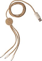 Ladekabel Utzas | Kork | 4-in-1 | 1,20 m