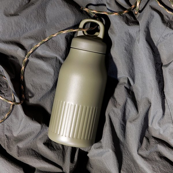 Truls Stahlisolierflasche mit praktischem Klickverschluss (recycelt) 500 ml Lolfen