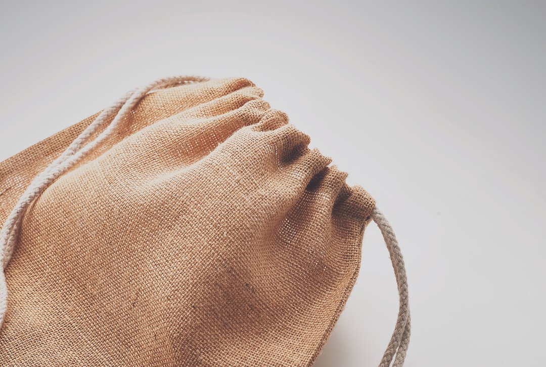 Jute Beutel mit Kordelzug Vign