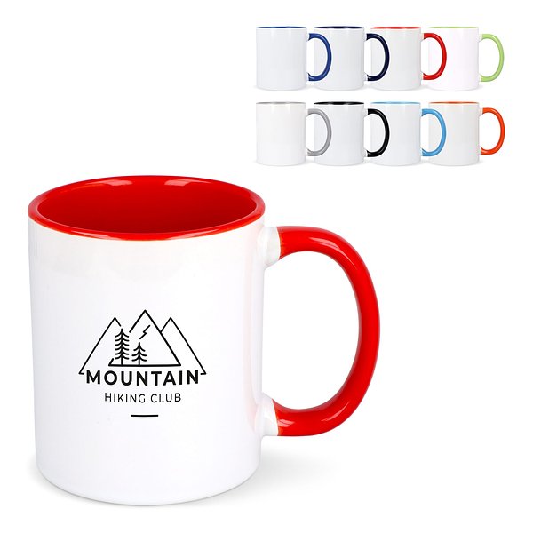 Oslo Sublimationsbecher farbig innen & Griff 300ml Oleyca