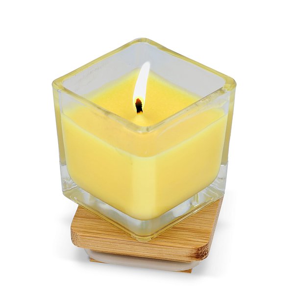 Chakra Kerze auf pflanzlicher Basis im Glasgefäß Utzi