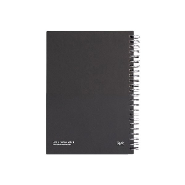 Set bestehend aus einem Infinitebook mit Hardcover, einem Reinigungsset, einem Marker und einem Kugelschreiberhalter Nolleel