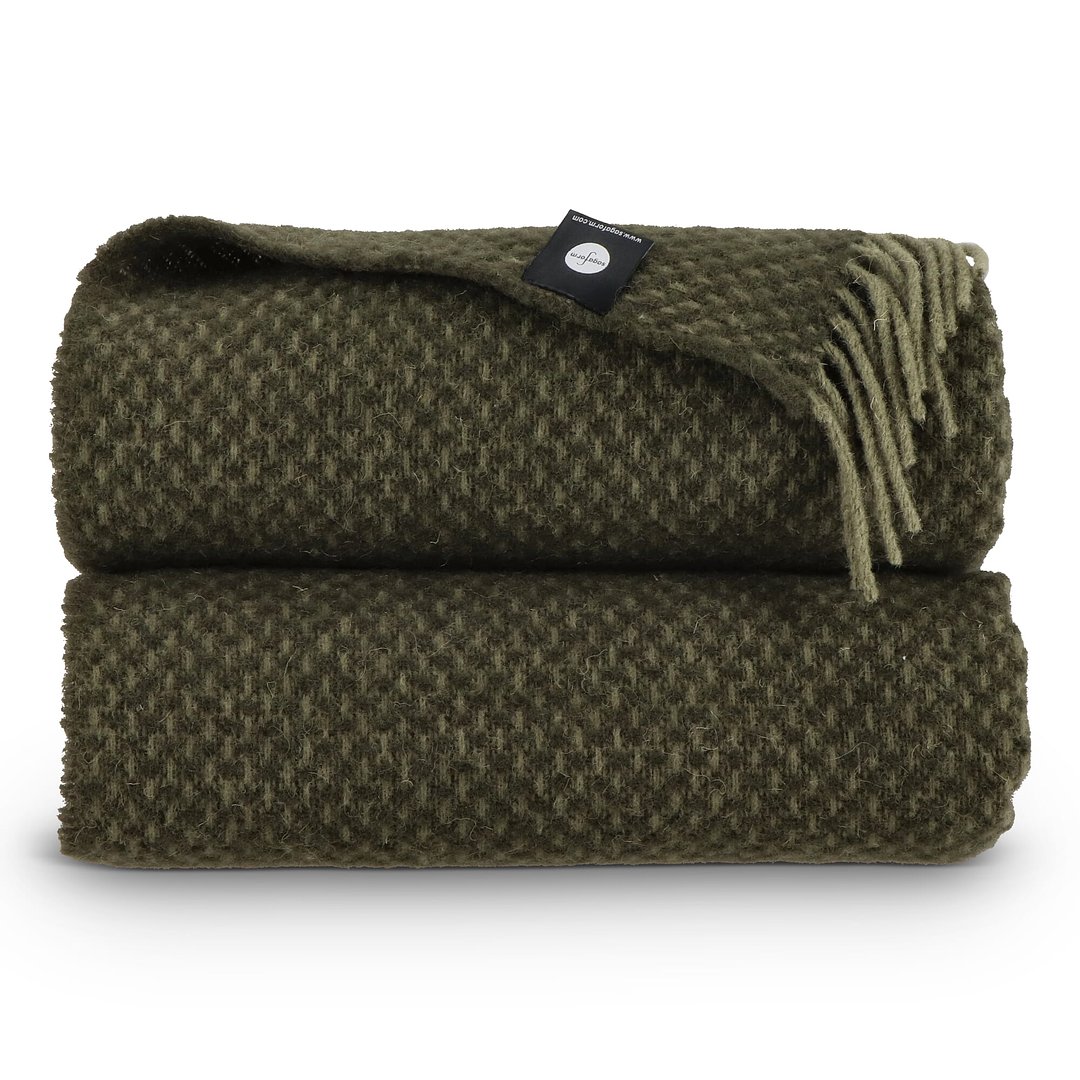 Ulli dot Decke aus 100 % neuseeländischer Wolle Marle
