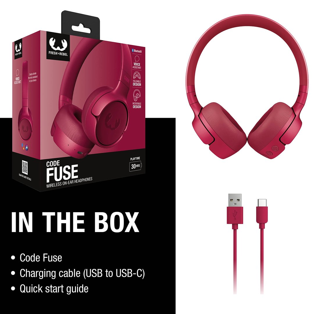 3HP1100 Code Fuse-Wireless on-ear headphone Grina