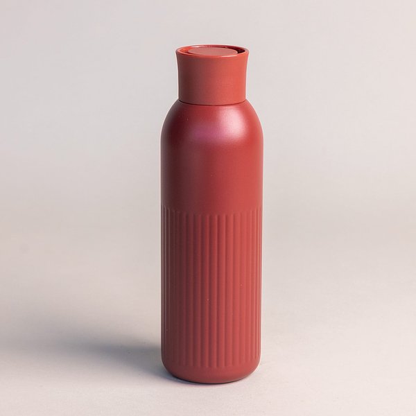 Tekla Push Stahlisolierflasche mit Druckverschluss (recycelt) 500 ml Jonica