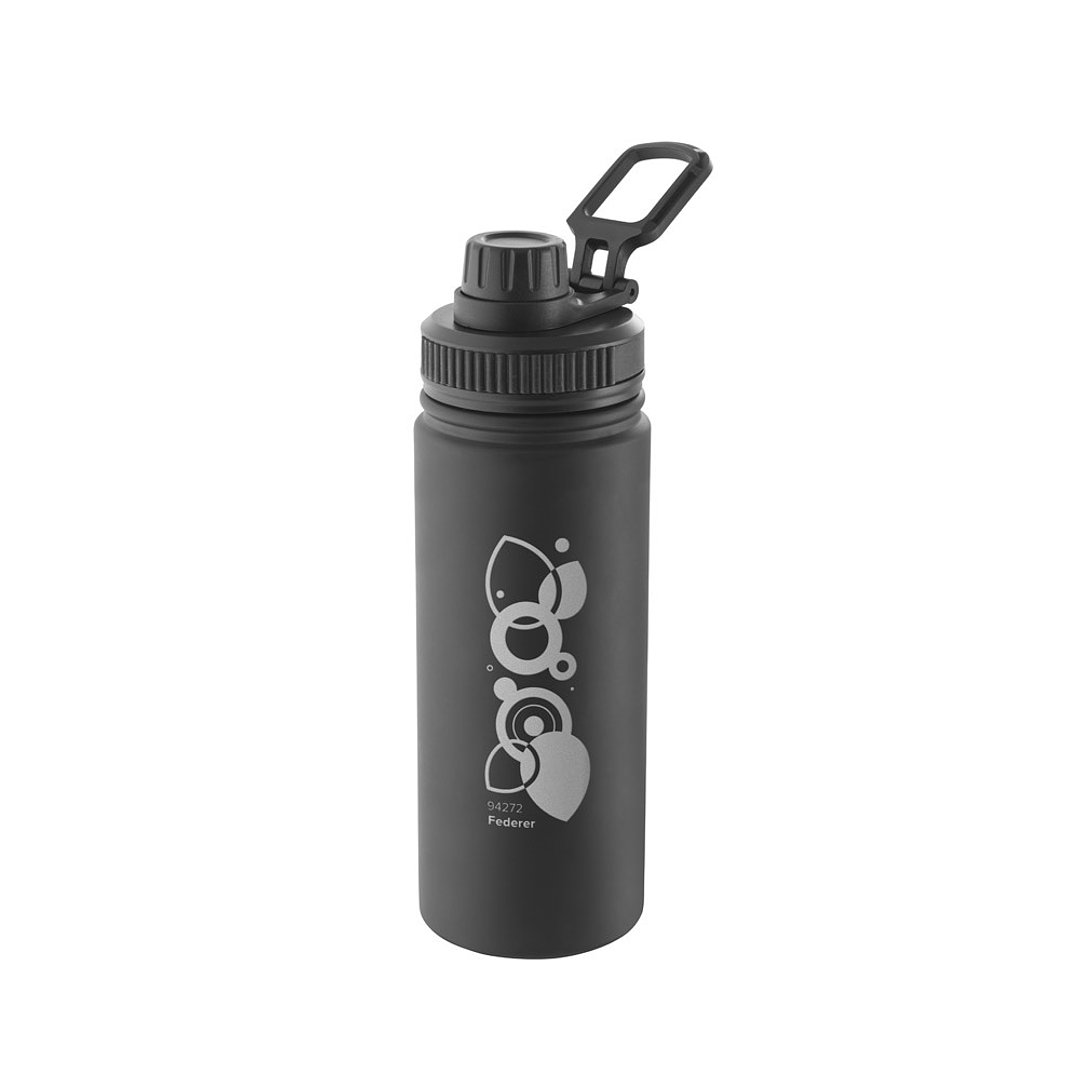 Trinkflasche aus 90% recyceltem Aluminium mit PP-Verschluss Ylanst