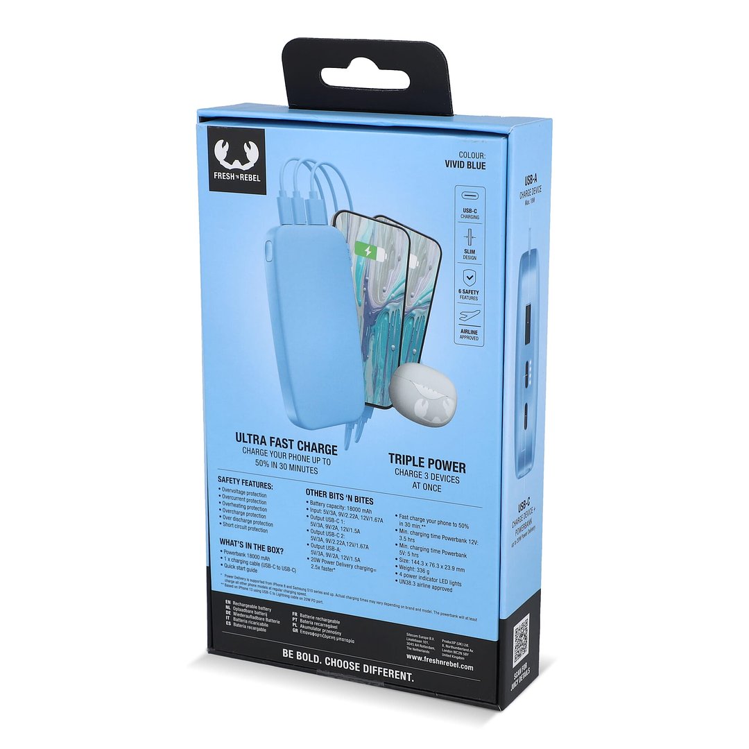 Powerbank 18.000mAh USB-C Ultra Fast Charging 20W Divat