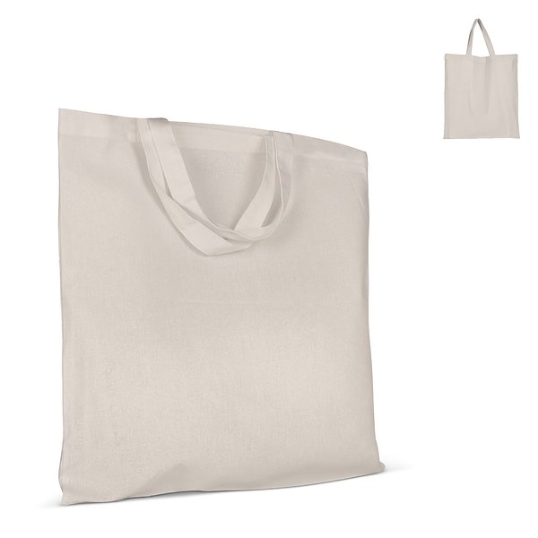 Umhängetasche aus Baumwolle OEKO-TEX® 140g/m² 38x42cm kurze Henkel Palis