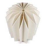 faltbare Papier-LED-Lampe Eos auf Holzsockel, 25cm (Briefkastengröße) Chlannana