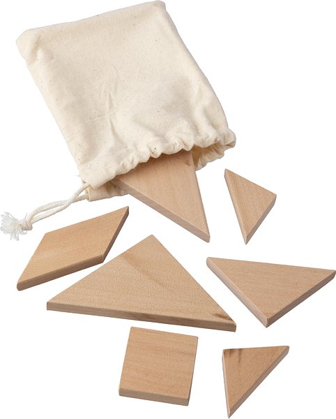 Natürliches Holz-Tangram-Puzzle Steilgn