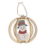 FSC Weihnachtsschmuck aus Holz 3er-Set Friköri