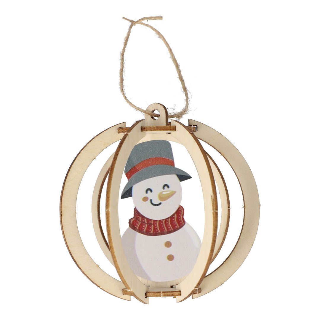 FSC Weihnachtsschmuck aus Holz 3er-Set Friköri