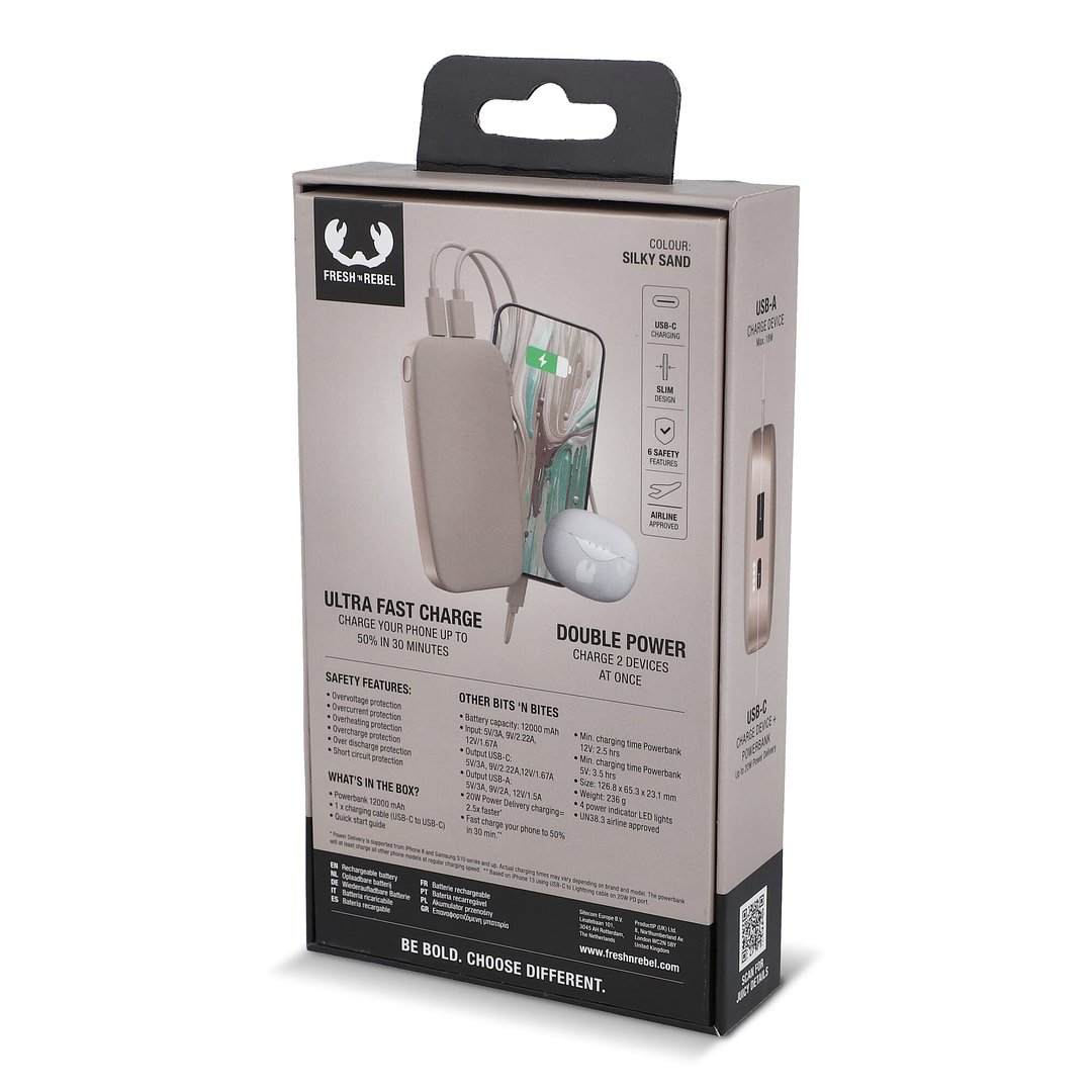 Powerbank 12.000mAh USB-C Ultra Fast Charging 20W Steivat