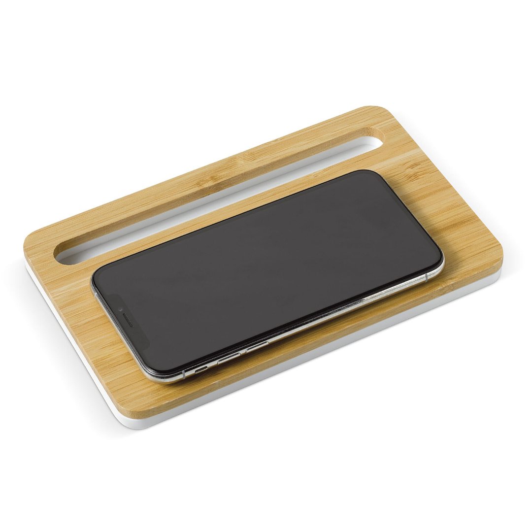 Kabellose Ladestation aus Bambus, 5W Natrini