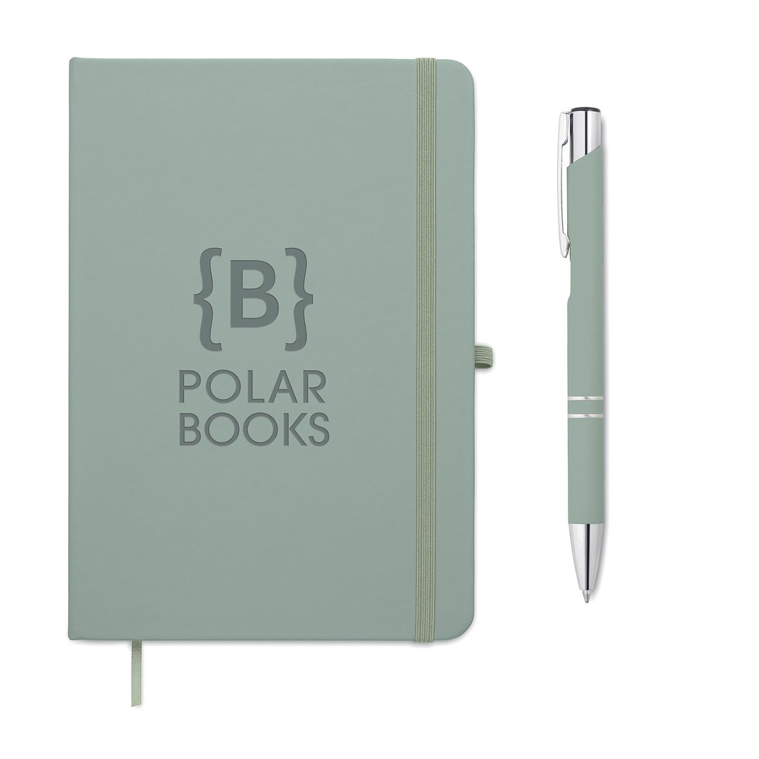 DIN A5 Notizbuch mit Kuli Mingli