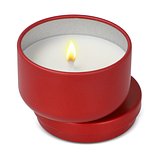 Asana unparfümierte Kerze auf Pflanzenbasis in recycelter Dose Menjast