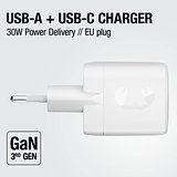 30W Schnellladegerät GaN USB-C &amp; USB-A Chlans