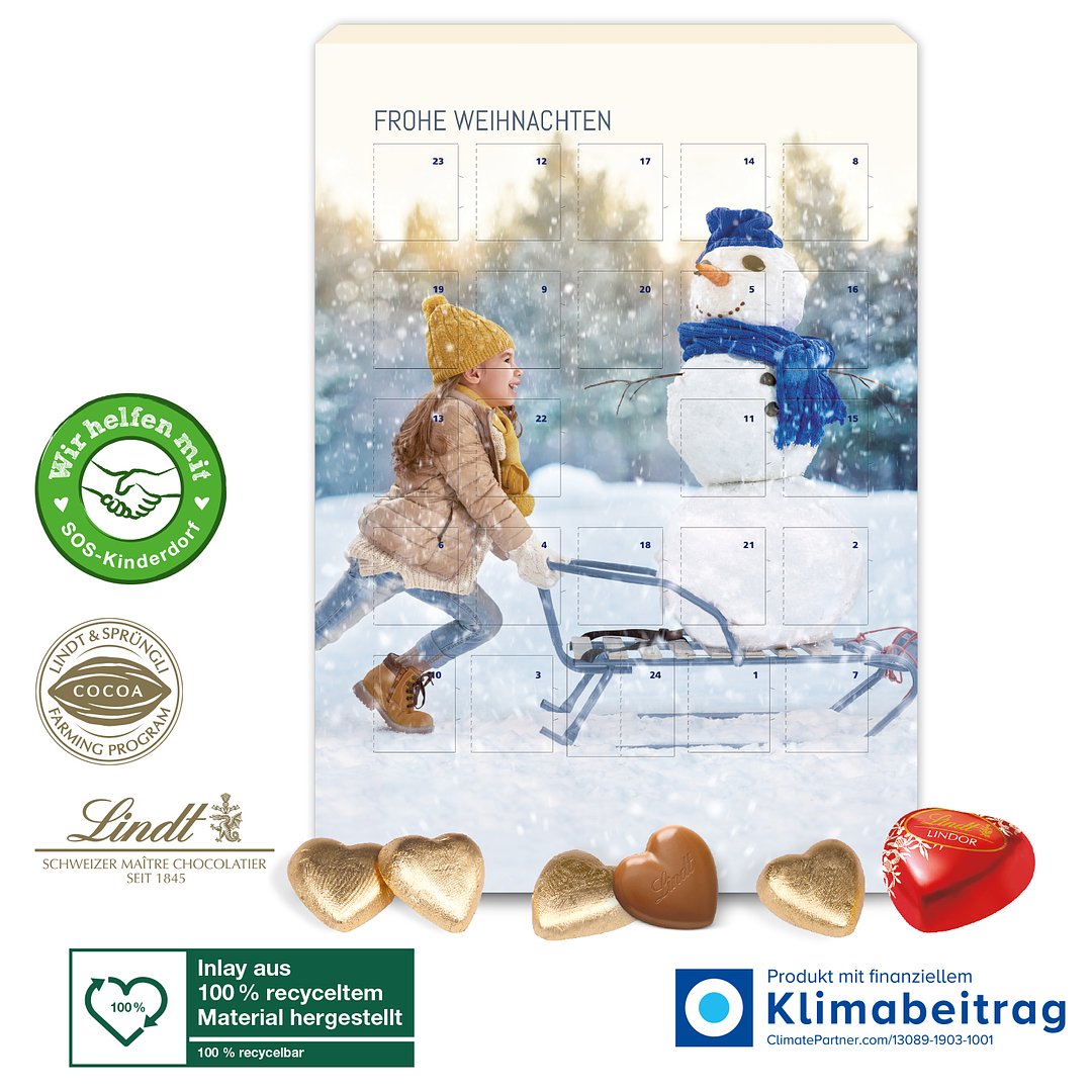 Adventskalender Lindt „Schokoladen-Herzen“