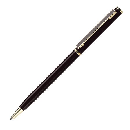 Metallkugelschreiber Slim mit Gold Applikation Fränzin