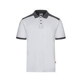 Zweifarbiges Stretch-Piqué-Poloshirt (200 g/m²) mit kurzen Ärmeln, aus Polyester (96 %) und Elastan (4 %) Duricalie